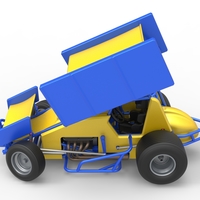 Winged Sprint car while turning Scale 1:25 - Thumbnail 10