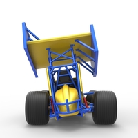 Winged Sprint car while turning Scale 1:25 - Thumbnail 16