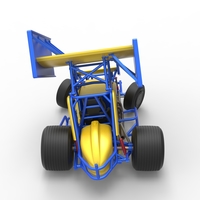 Winged Sprint car while turning Scale 1:25 - Thumbnail 17