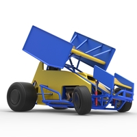 Winged Sprint car while turning Scale 1:25 - Thumbnail 21