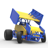 Winged Sprint car while turning Scale 1:25 - Thumbnail 22