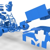 Winged Sprint car while turning Scale 1:25 - Thumbnail 25