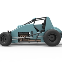 Sprint car while turning Scale 1:25 - Thumbnail 9