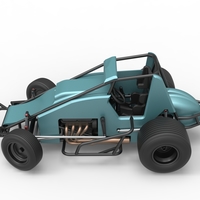 Sprint car while turning Scale 1:25 - Thumbnail 10