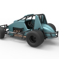 Sprint car while turning Scale 1:25 - Thumbnail 12