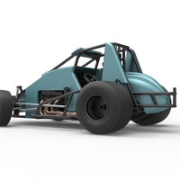 Sprint car while turning Scale 1:25 - Thumbnail 13