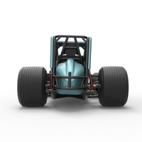 Sprint car while turning Scale 1:25 - Thumbnail 16