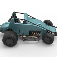 Sprint car while turning Scale 1:25 - Thumbnail 19