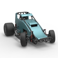 Sprint car while turning Scale 1:25 - Thumbnail 22