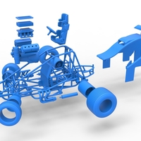 Sprint car while turning Scale 1:25 - Thumbnail 23