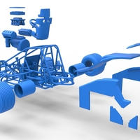 Sprint car while turning Scale 1:25 - Thumbnail 24