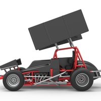 Vintage Winged Sprint car Scale 1:25 - Thumbnail 9