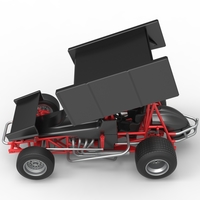 Vintage Winged Sprint car Scale 1:25 - Thumbnail 10