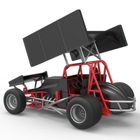 Vintage Winged Sprint car Scale 1:25 - Thumbnail 12