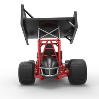 Vintage Winged Sprint car Scale 1:25 - Thumbnail 16