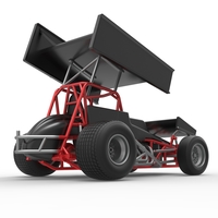 Vintage Winged Sprint car Scale 1:25 - Thumbnail 19