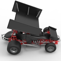 Vintage Winged Sprint car Scale 1:25 - Thumbnail 20