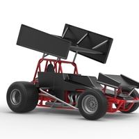 Vintage Winged Sprint car Scale 1:25 - Thumbnail 22