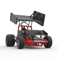 Vintage Winged Sprint car Scale 1:25 - Thumbnail 23