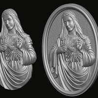 Immaculate of Mary 3D print model - Thumbnail 2