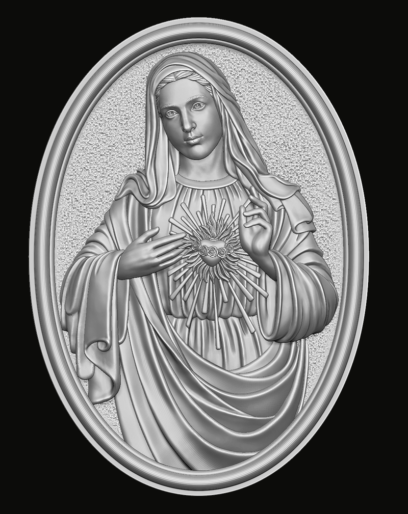 Immaculate of Mary 3D print model