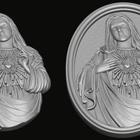 Immaculate of Mary 3D print model - Thumbnail 6