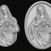 Immaculate of Mary 3D print model - Thumbnail 8