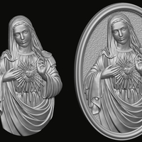 Immaculate of Mary 3D print model - Thumbnail 9