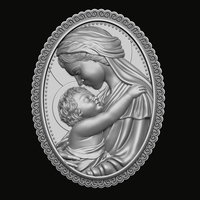 Mary with Baby Jesus 3D print model  - Thumbnail 1