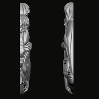 Mary and Jesus Pendant 3D print model - Thumbnail 4