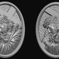 Jesus Carrying The Cross 3D print model - Thumbnail 2