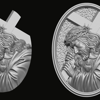 Jesus Carrying The Cross 3D print model - Thumbnail 3