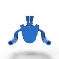 Engine V8 for Vintage Sprint car Scale 1:25 - Thumbnail 11