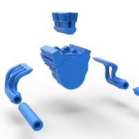 Engine V8 for Vintage Sprint car Scale 1:25 - Thumbnail 15