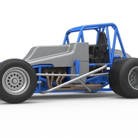 Vintage Sprint car Scale 1:25 - Thumbnail 2