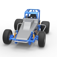 Vintage Sprint car Scale 1:25 - Thumbnail 5