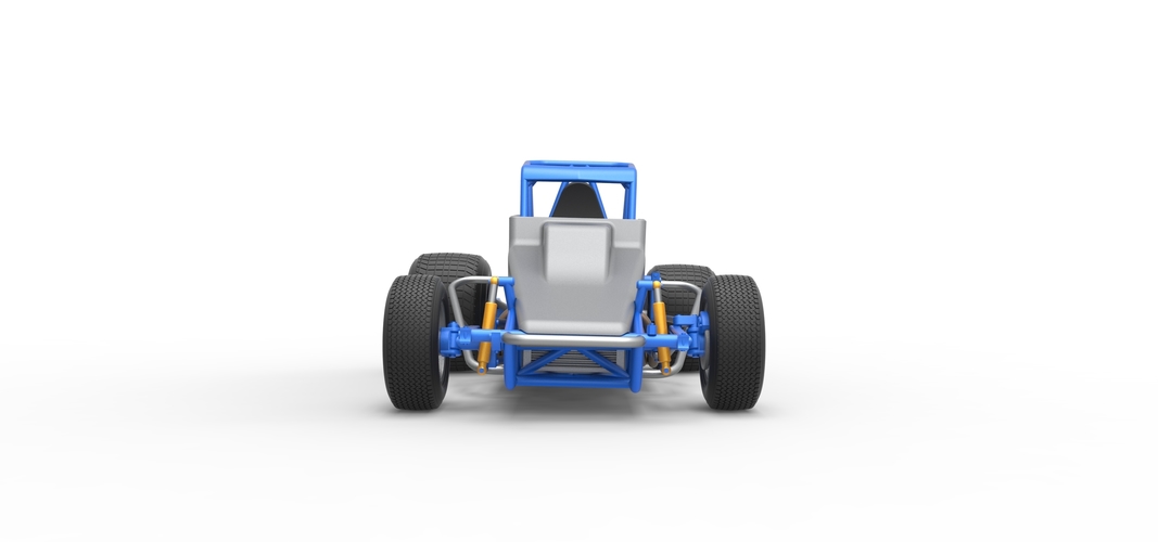 Vintage Sprint car Scale 1:25 3D Print 538142