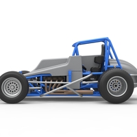 Vintage Sprint car Scale 1:25 - Thumbnail 9