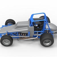 Vintage Sprint car Scale 1:25 - Thumbnail 10