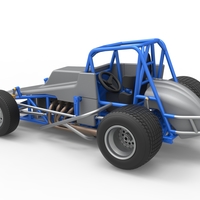 Vintage Sprint car Scale 1:25 - Thumbnail 12