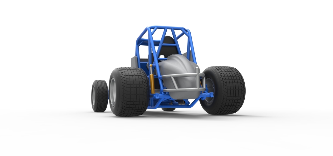 Vintage Sprint car Scale 1:25 3D Print 538150