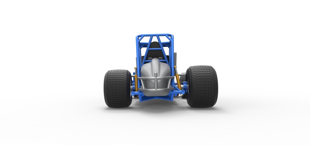 Vintage Sprint car Scale 1:25 3D Print 538151