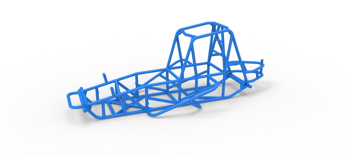 Frame for Vintage Sprint car Scale 1:25 3D Print 538161