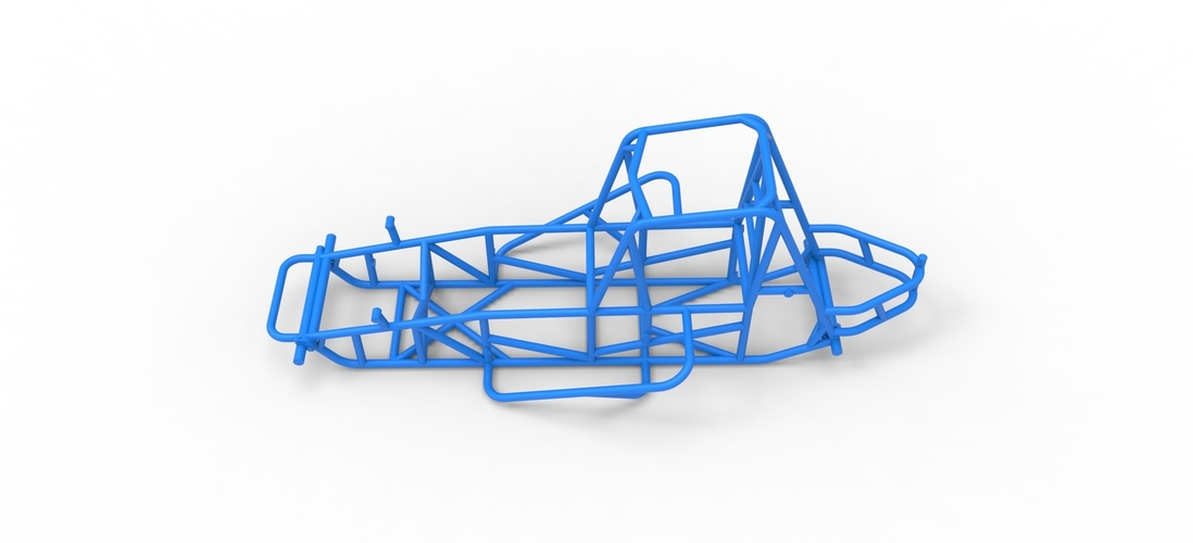 Frame for Vintage Sprint car Scale 1:25 3D Print 538166