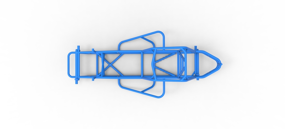 Frame for Vintage Sprint car Scale 1:25 3D Print 538167