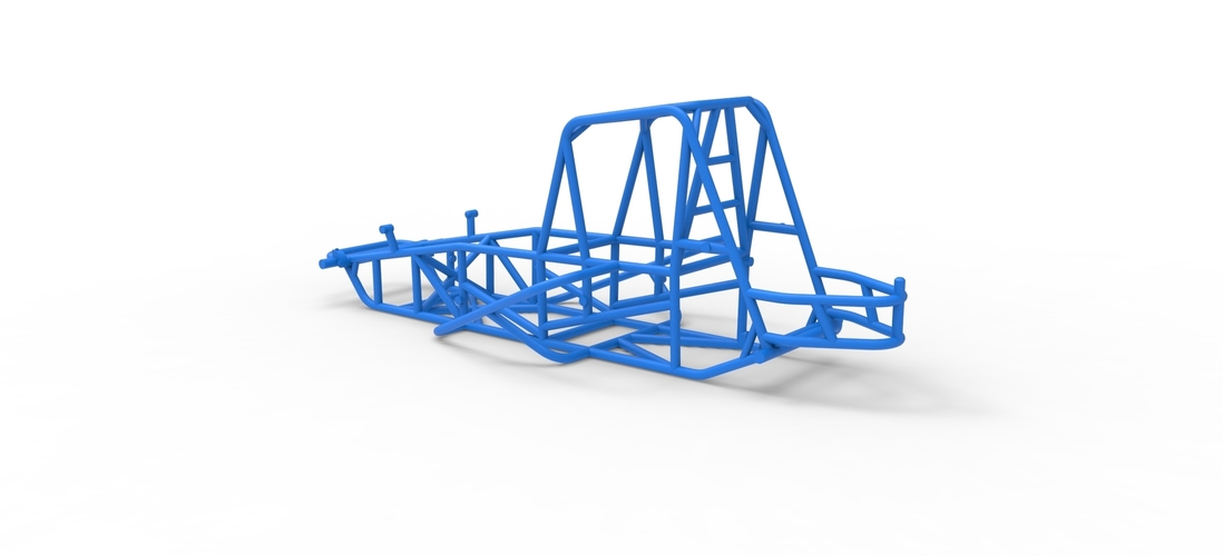 Frame for Vintage Sprint car Scale 1:25 3D Print 538168