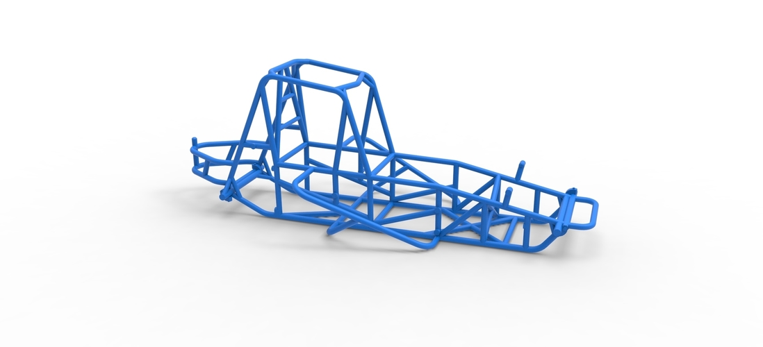 Frame for Vintage Sprint car Scale 1:25 3D Print 538172