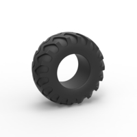 Small Offroad tire 124 Scale 1:25 3D Printing 538206