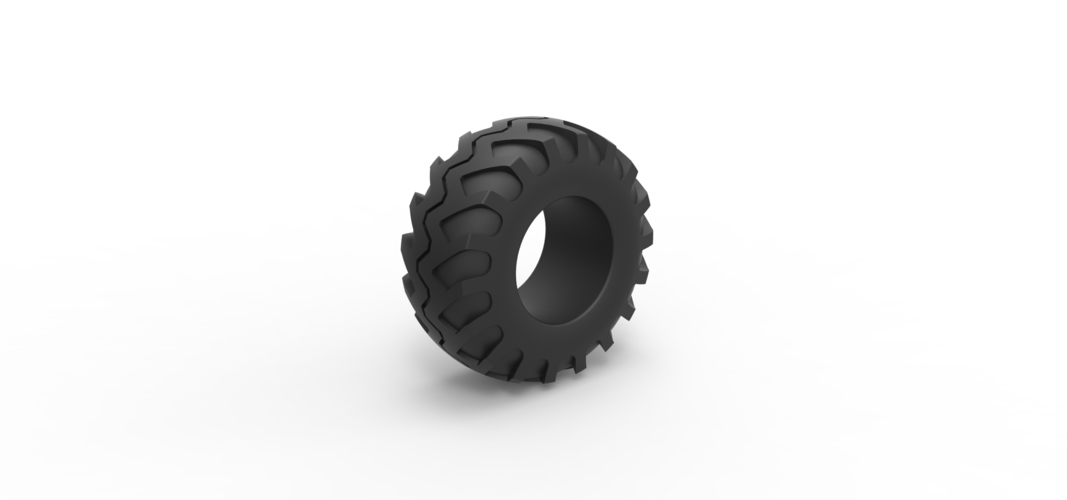 Offroad tire 124 Scale 1:25 3D Print 538207