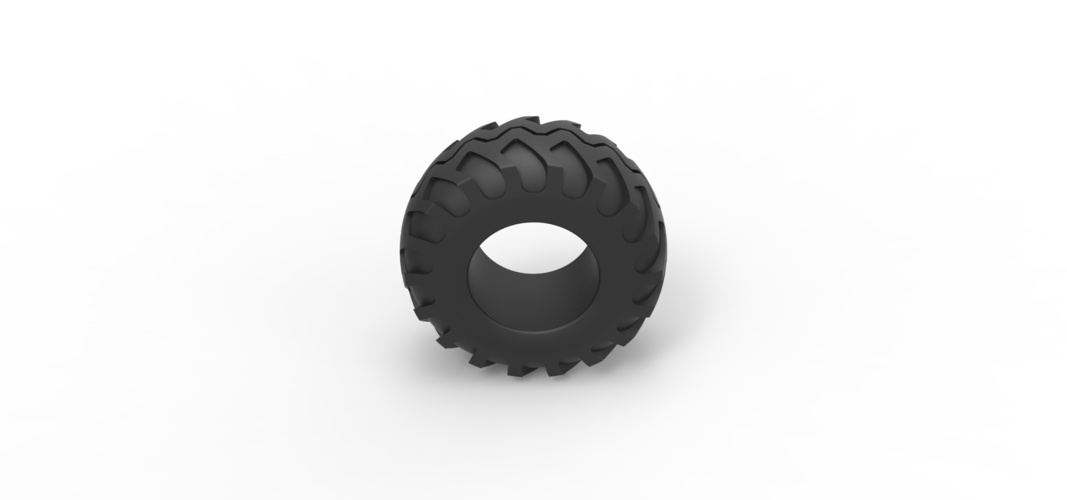 Offroad tire 124 Scale 1:25 3D Print 538211